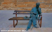 Taxi Baeza Estatua Antonio Machado en Baeza